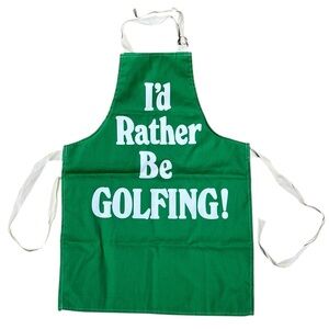 VTG NOW DESIGNS San Francisco “I’d Rather Be Golfing” Green Apron Made in USA